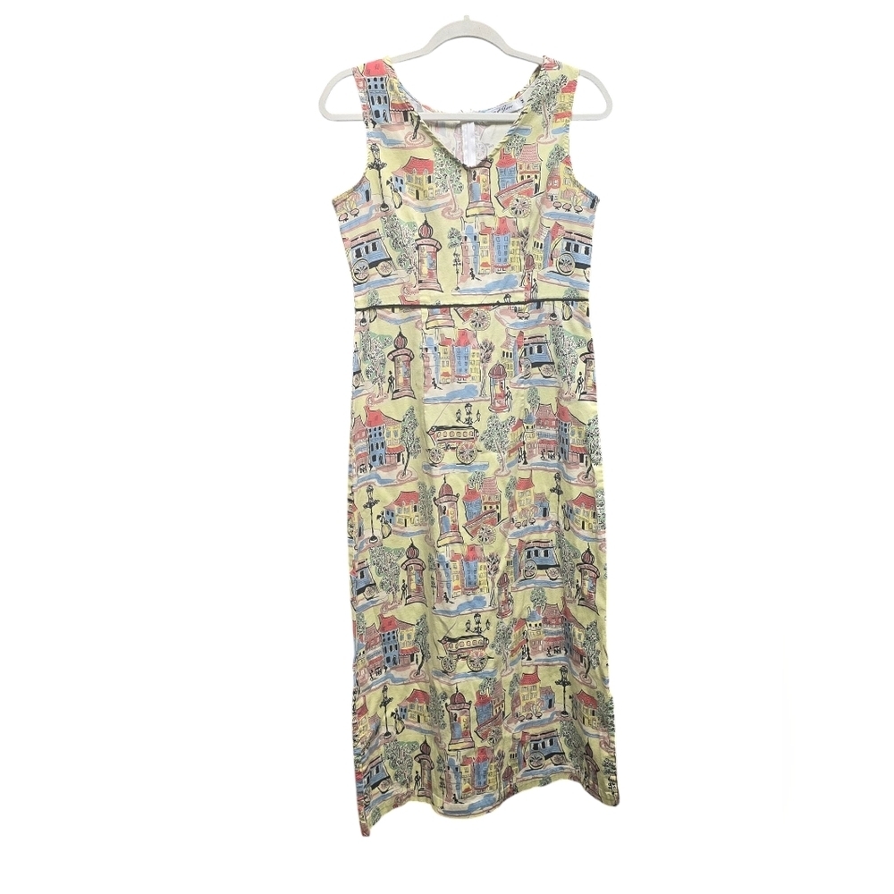 Liz and Jane Vintage Street Scene Dress Sz. M